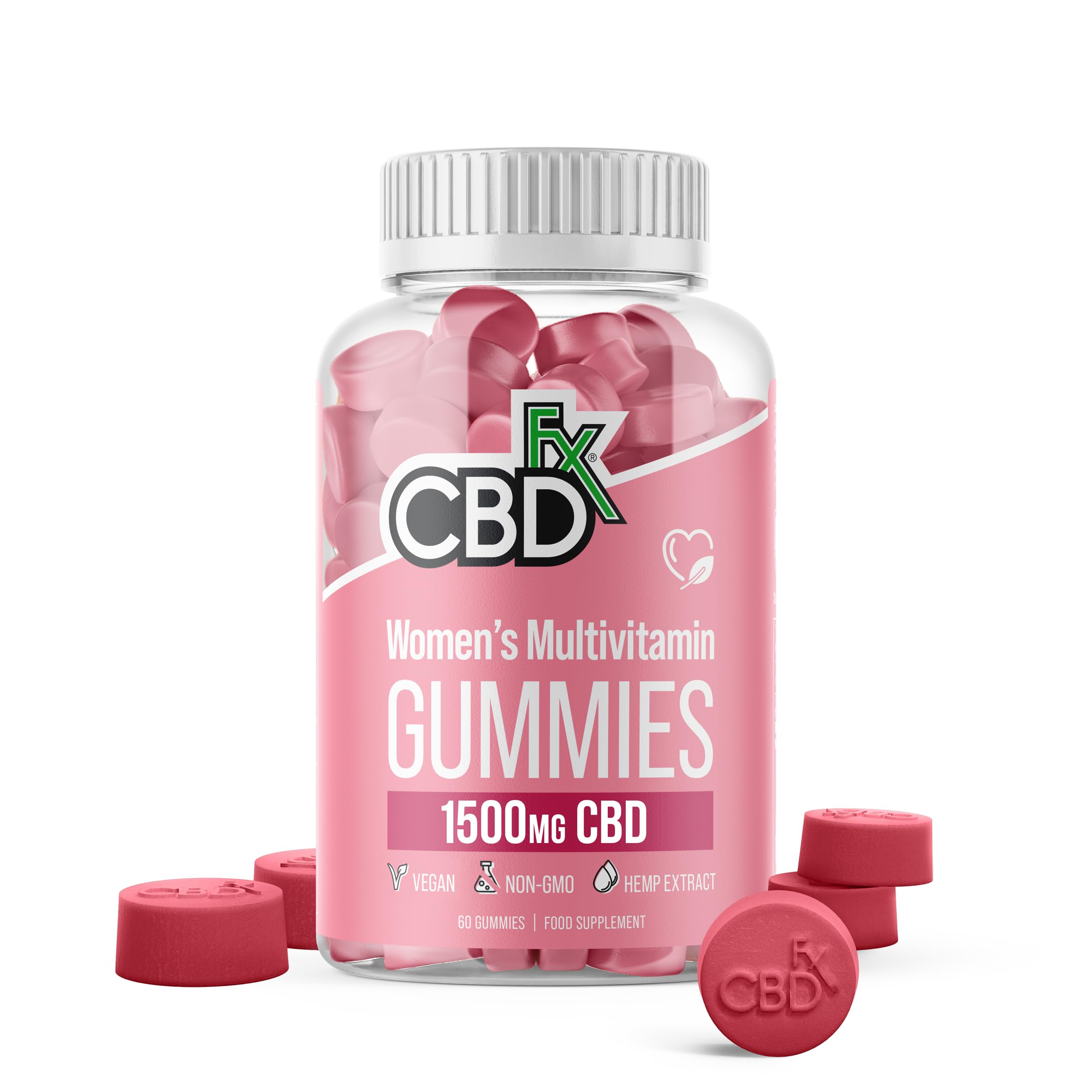 CBDfx Multivitamin for Women 1500mg CBD Vegan Gummies (240g)