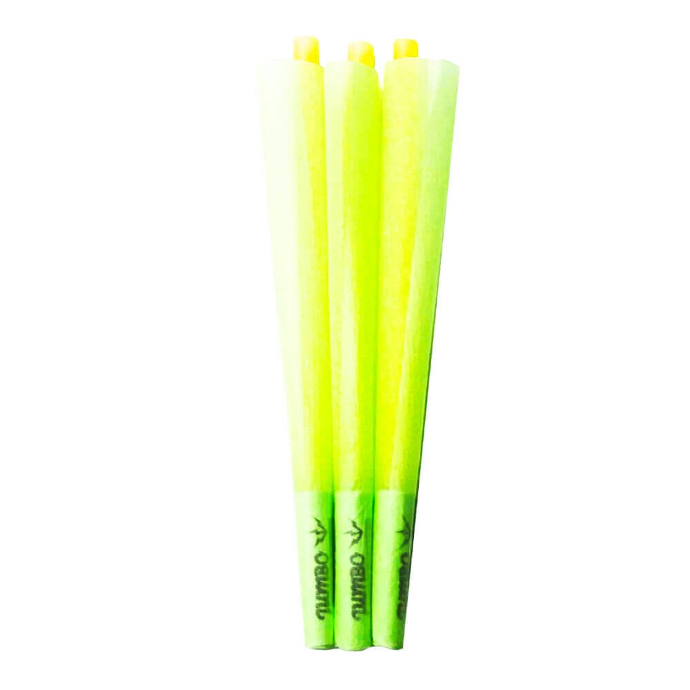 Jumbo King Size Green Cones 3 Cones Per Pack (32pcs/display)