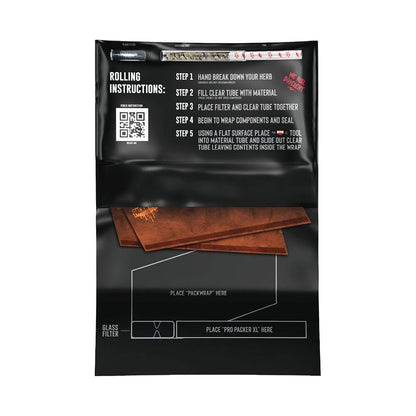 Packwraps x Twisted Hemp Wraps Strawberry Vanilla + Glass Tip + Tray (10pcs/display)