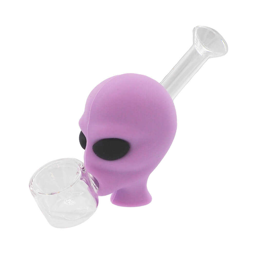 Alien Glass-Silicone Pipe (6pcs/display)