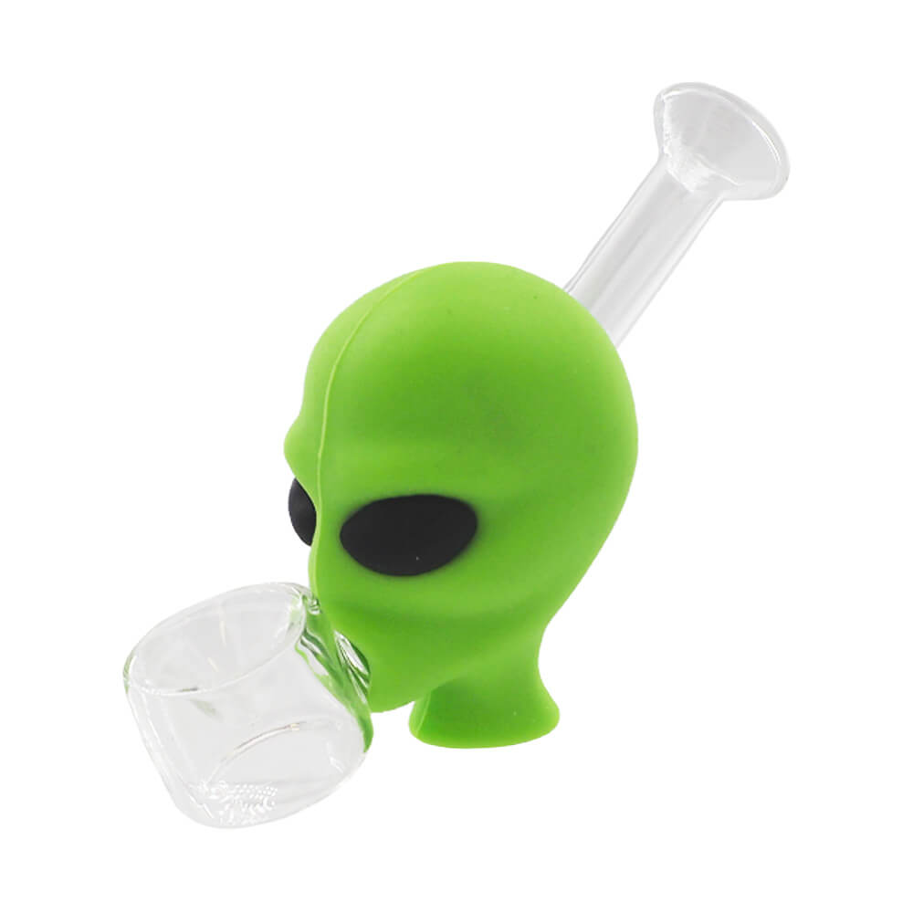 Alien Glass-Silicone Pipe (6pcs/display)