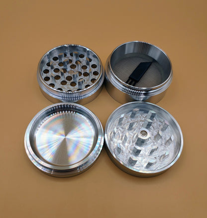 Kovová drtička RAW střibrná