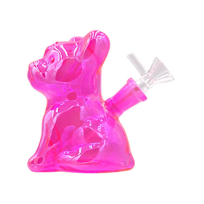 Frenchie Glass Bong 11 cm Pink
