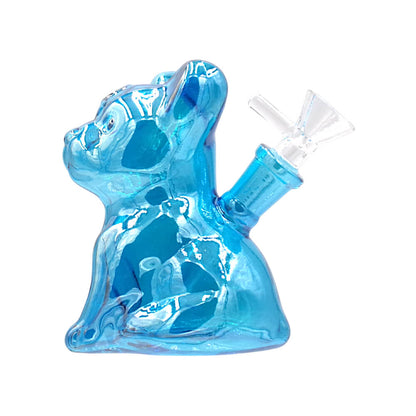 Frenchie Glass Bong 11 cm Blue