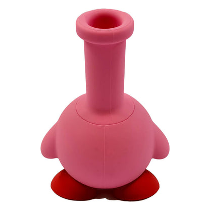 Cute Pink Creature Silicone Bong with Removable Pieces 14cm