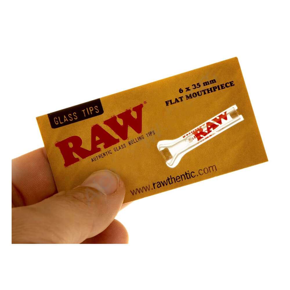 RAW Glass Tips Individually Packed (24pcs/display)