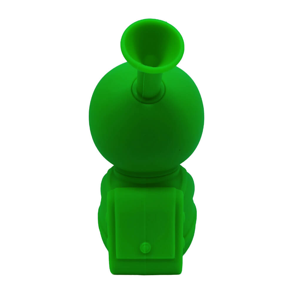 Spaceman Green Silicone Bong 15cm